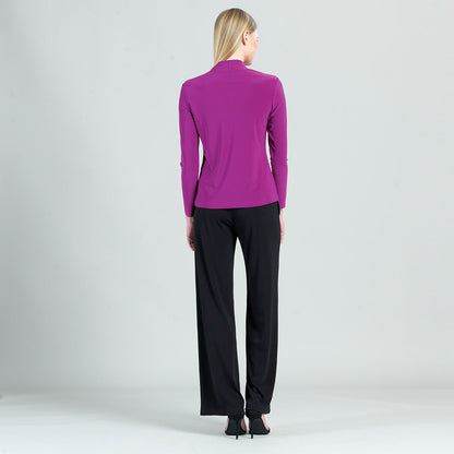 Clara Sunwoo Top Pick - Long Sleeve Choker Top - Violet - Final Sale!