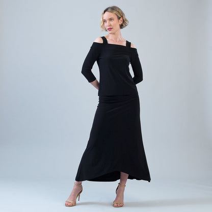 Clara Sunwoo Value - Signature Cold Shoulder Top - Black