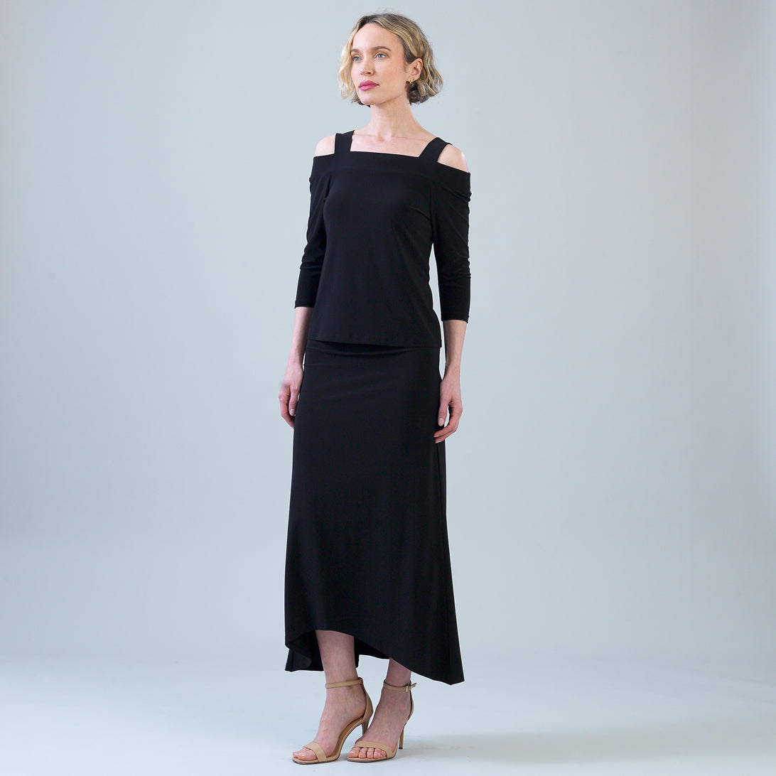Clara Sunwoo Value - Signature Cold Shoulder Top - Black
