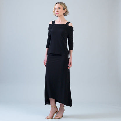 Clara Sunwoo Value - Signature Cold Shoulder Top - Black