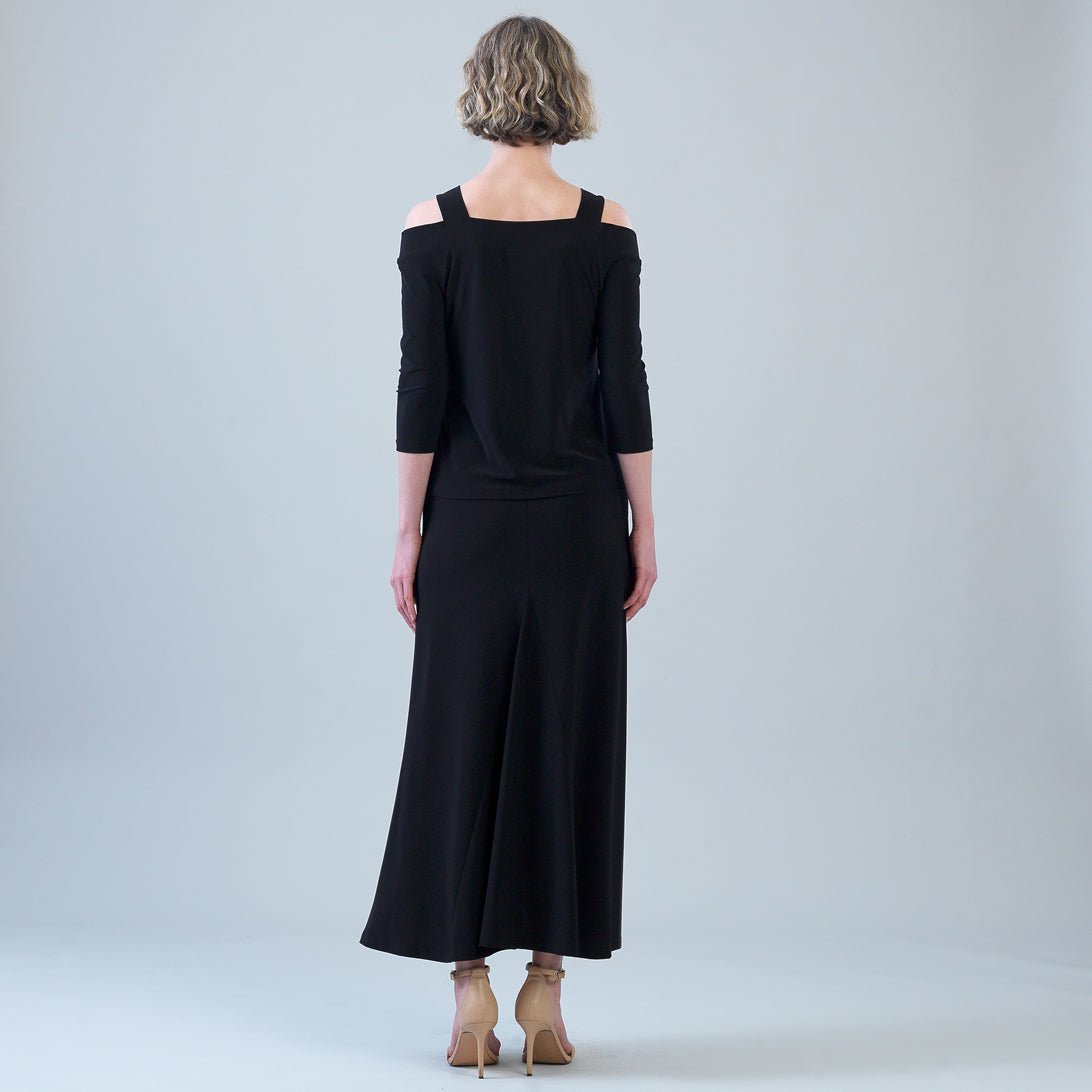 Clara Sunwoo Value - Signature Cold Shoulder Top - Black