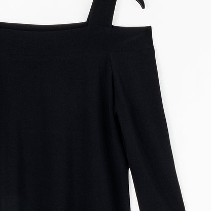 Clara Sunwoo Value - Signature Cold Shoulder Top - Black