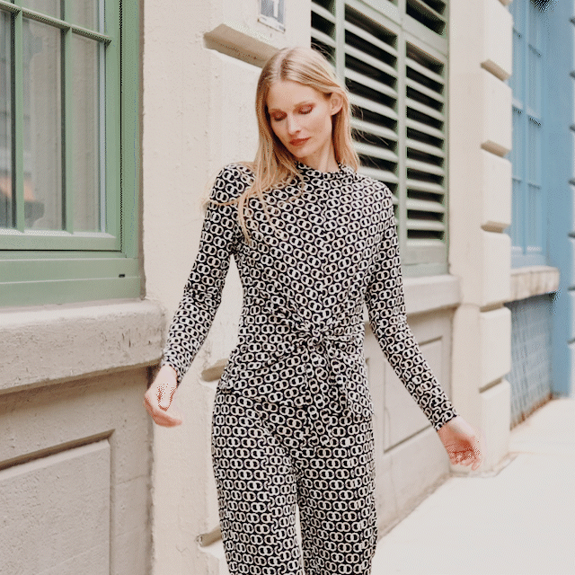 Clara Sunwoo Classic - Textured Center Front Tie Top - Chain Link - Final Sale!