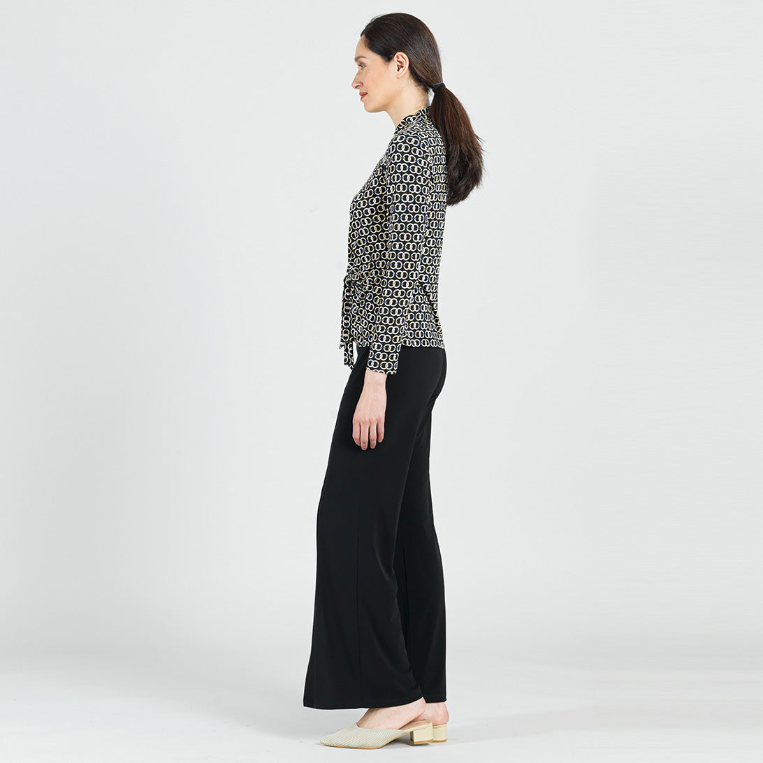 Clara Sunwoo Classic - Textured Center Front Tie Top - Chain Link - Final Sale!