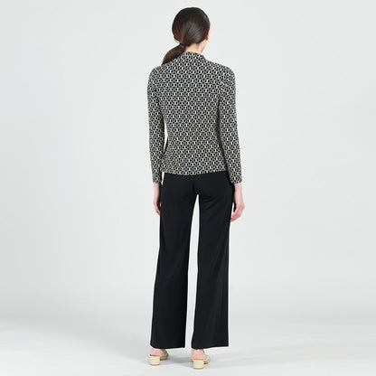 Clara Sunwoo Classic - Textured Center Front Tie Top - Chain Link - Final Sale!