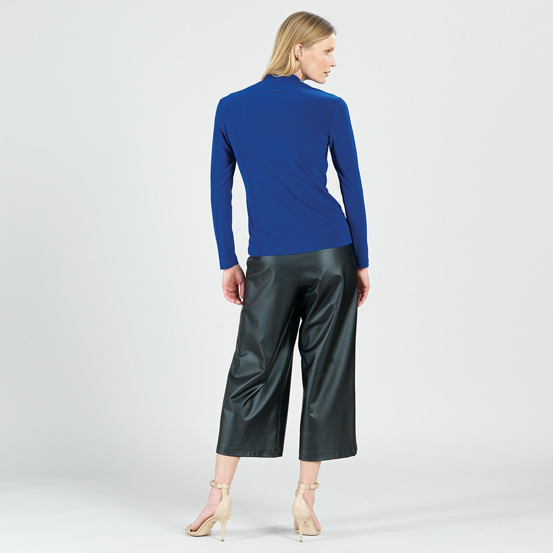 Clara Sunwoo Hot Sale - Asymmetrical Bow Tie-Neck Top - Cobalt - Final Sale!