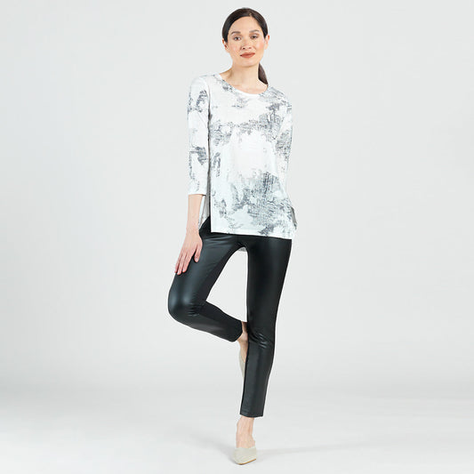 Clara Sunwoo Featured - Foil Knit - Parachute Hem Tunic - Abstract Marble - Final Sale!