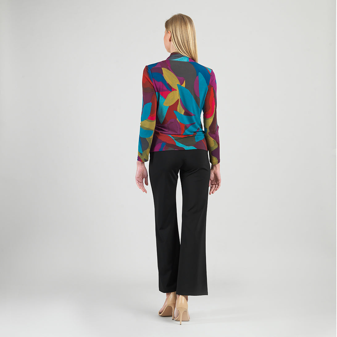 Clara Sunwoo Popular - V-Neck Draped Pleat Top - Petal Burst - Limited Sizes