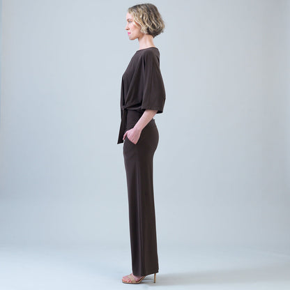 Clara Sunwoo Great Value - Signature Side Tie Top - Brown