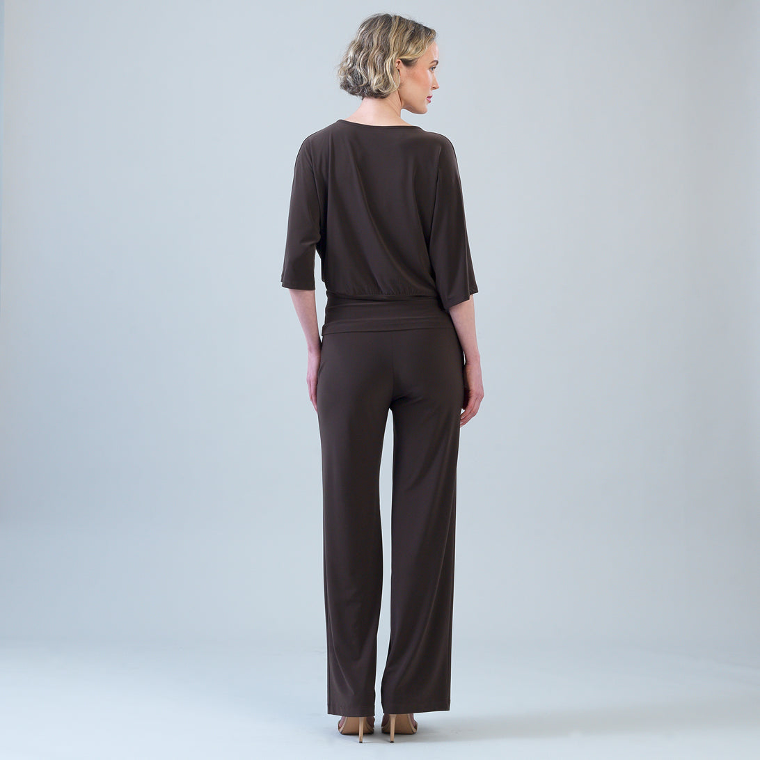 Clara Sunwoo Great Value - Signature Side Tie Top - Brown