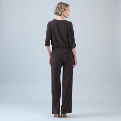 Clara Sunwoo Great Value - Signature Side Tie Top - Brown