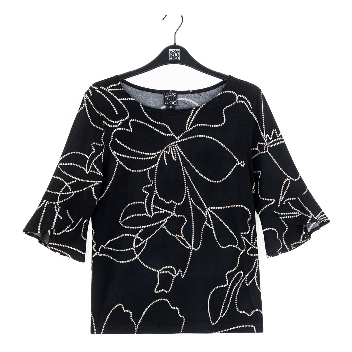 Clara Sunwoo Top Pick - Tulip Cuff Top - Floral Starlight