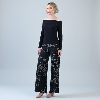 Clara Sunwoo Smart Buy - Modern Off Shoulder Top - Black