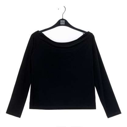 Clara Sunwoo Smart Buy - Modern Off Shoulder Top - Black